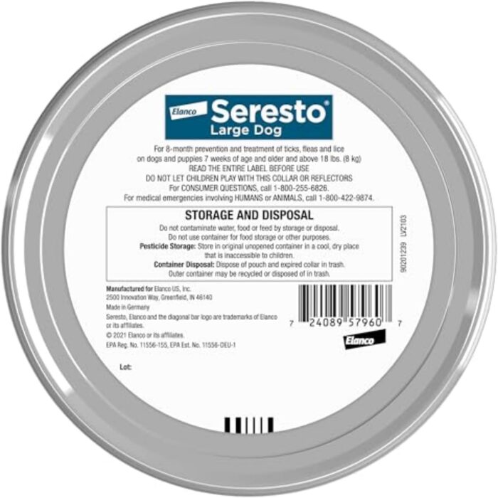 Seresto Large Dog Vet-Recommended Flea & Tick Treatment & Prevention Collar for Dogs Over 18 lbs. | 8 Months Protection - Image 10