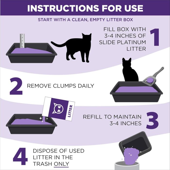 ARM & HAMMER Clump & Seal SLIDE Platinum Multi-Cat Clumping Litter, Easy Clean, Superior Odor Control, 37 Lbs - Image 3