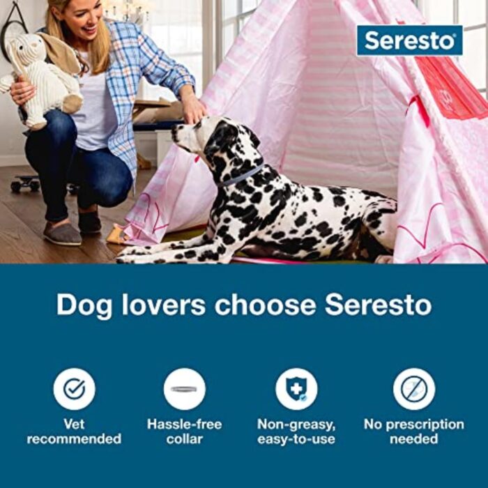 Seresto Large Dog Vet-Recommended Flea & Tick Treatment & Prevention Collar for Dogs Over 18 lbs. | 8 Months Protection - Image 3
