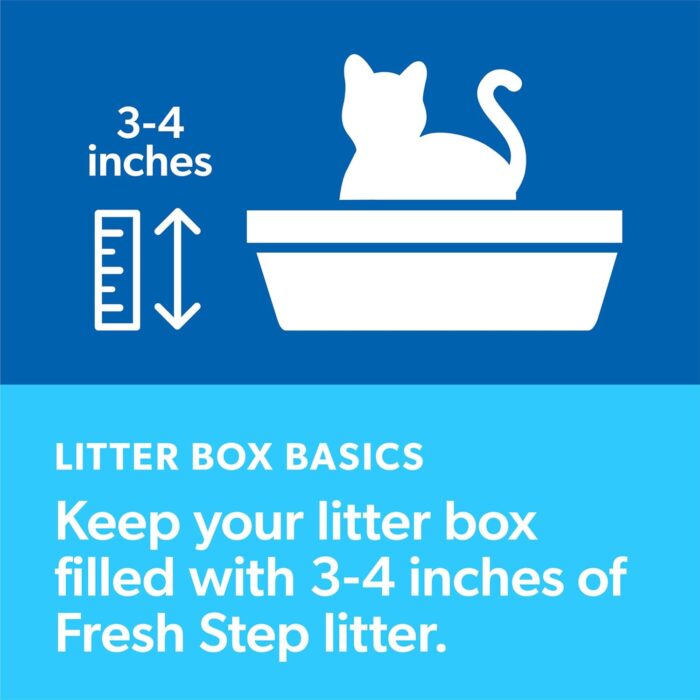 Fresh Step Clumping Cat Litter, Multi-Cat, Long Lasting Odor Control Kitty Litter with Activated Charcoal, Low Dust Formula, 14 lb - Image 11