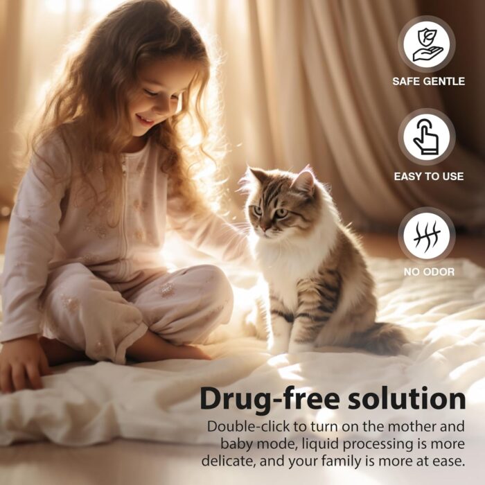 Multi Cat Calming Diffuser Relieve Stress Anxiety Cat Pheromones Calming Diffuser with Timing Function Cat Pheromone Diffuser 3 Pack Pheromones to Reduce Fighting Spraying and Scratching Fits All Cats - Image 5
