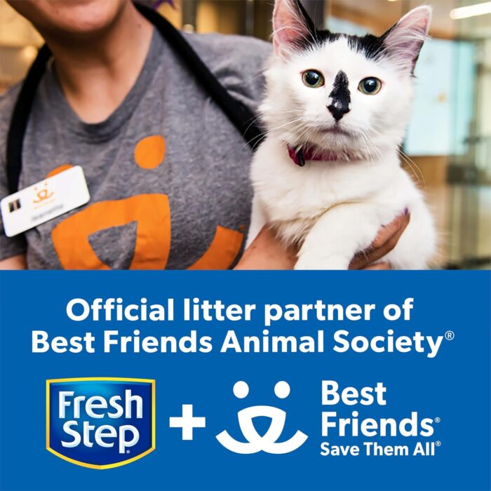Fresh Step Clumping Cat Litter, Multi-Cat, Long Lasting Odor Control Kitty Litter with Activated Charcoal, Low Dust Formula, 14 lb - Image 8