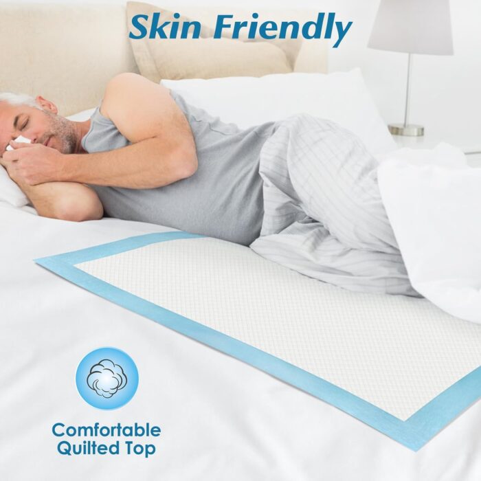 50 Count 30” x 36” Super Absorbency Disposable Underpads, Leakproof Quick Drying, Baby Puppy & Adults Bed Pads Disposable Adults, Dog Pee Pads Extra Large, XXL Incontinence Pads - Image 7