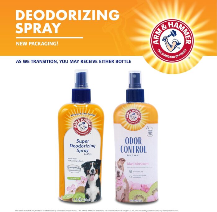 Arm & Hammer for Pets Super Deodorizing Spray for Dogs | Best Odor Eliminating Spray for All Dogs & Puppies | Fresh Kiwi Blossom Scent That Smells Great, 8 Ounces - Image 6