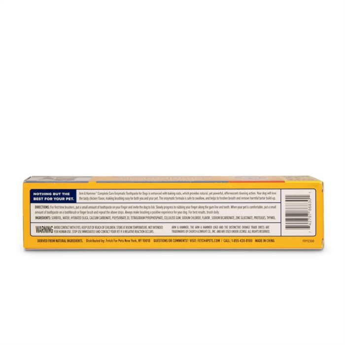 Arm & Hammer Complete Care Enzymatic Dog Toothpaste, 6.2 oz - Dog Toothpaste for Puppies and Adult Dogs, Arm and Hammer Toothpaste for Dogs - Pet Toothpaste, Dog Dental Care and Clean Dog Teeth - Image 3