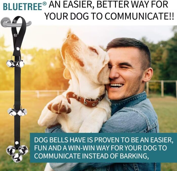 BLUETREE Dog Doorbells Premium Quality Training Potty Great Dog Bells Adjustable Door Bell Dog Bells for Potty Training Your Puppy The Easy Way - 7 Extra Large Loud 1.4 DoorBells - Image 3