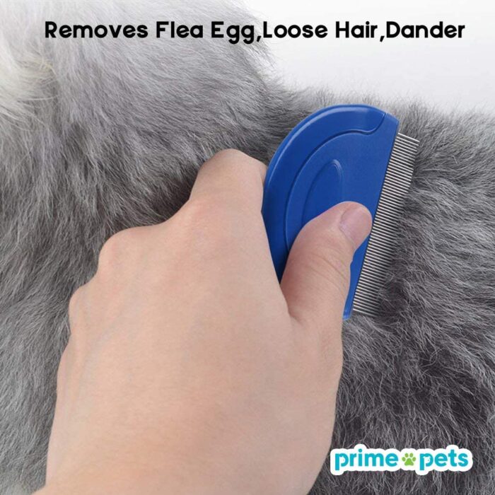 PrimePets Flea Comb for Cat Dog, Pet Hair Removal Comb - Image 7