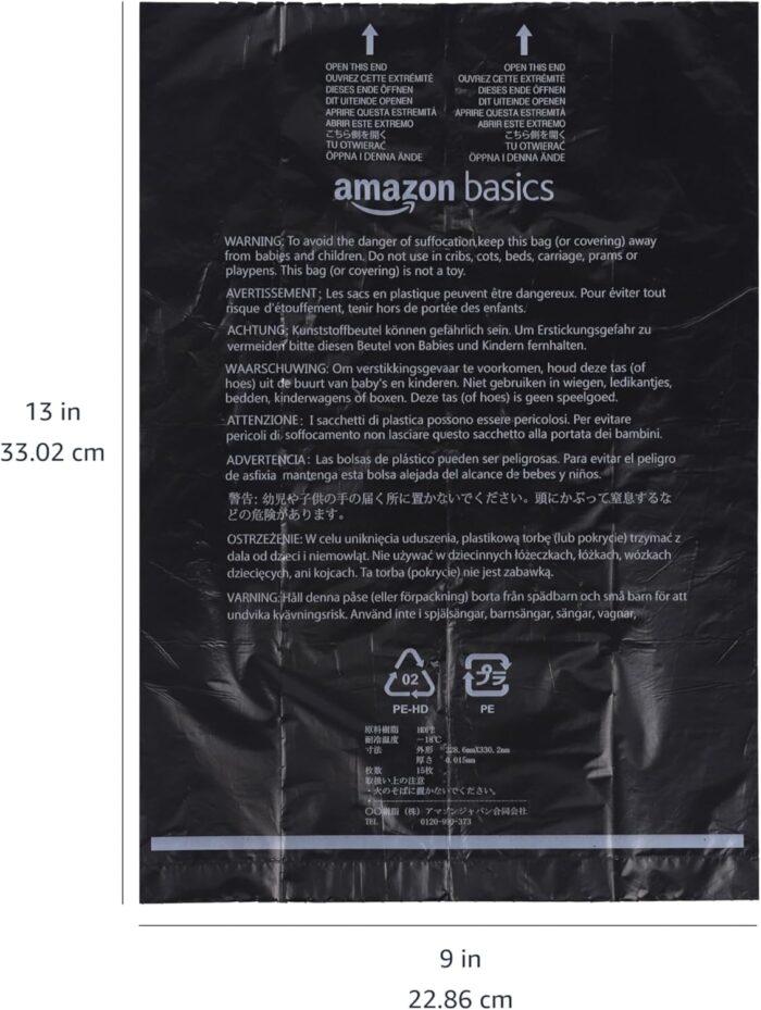 Amazon Basics Dog Poop Bags with Dispenser, 300 Count, Enhanced for Guaranteed Leakproof, Unscented, Includes Leash Clip - Image 4