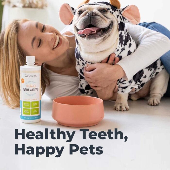 Oxyfresh Premium Pet Dental Care Solution Pet Water Additive: Best Way to Eliminate Bad Dog Breath and Cat Bad Breath - Fights Tartar & Plaque - So Easy, Just Add to Water! Vet Recommended 16 oz. - Image 6