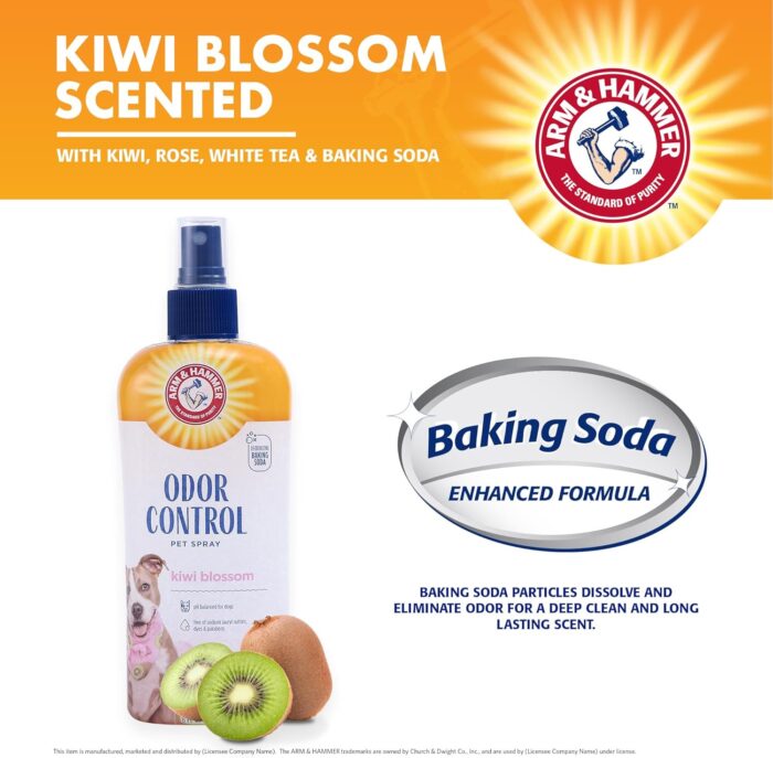 Arm & Hammer for Pets Super Deodorizing Spray for Dogs | Best Odor Eliminating Spray for All Dogs & Puppies | Fresh Kiwi Blossom Scent That Smells Great, 8 Ounces - Image 5