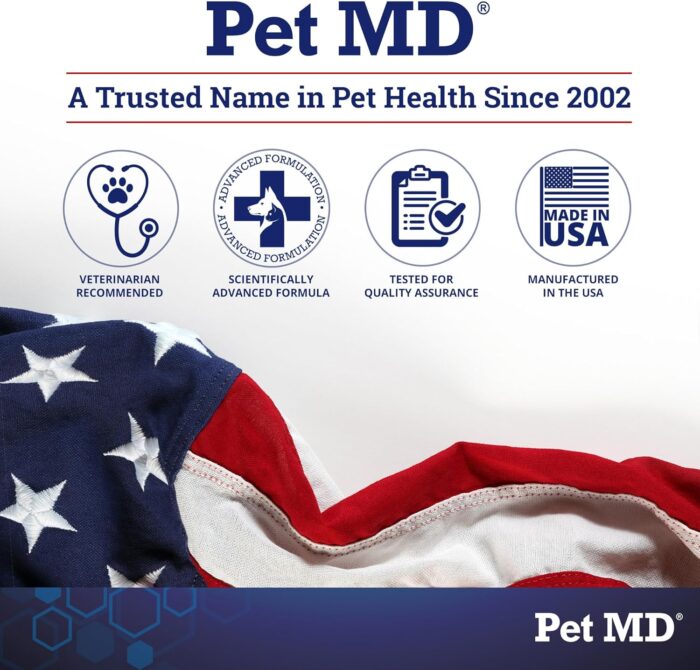 Pet MD - Dog Ear Cleaner Wipes - Otic Cleanser for Dogs to Stop Ear Itching, and Infections with Aloe and Eucalyptus - 100 Count - Image 3
