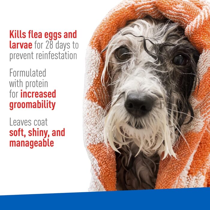 Plus Flea & Tick Shampoo with Precor for Cats, Kittens, Dogs & Puppies Over 12 Weeks Of Age Sensitive Skin Flea Treatment | Kills Adult Fleas, Flea Eggs, Ticks, and Lice| 12 Ounces - Image 7