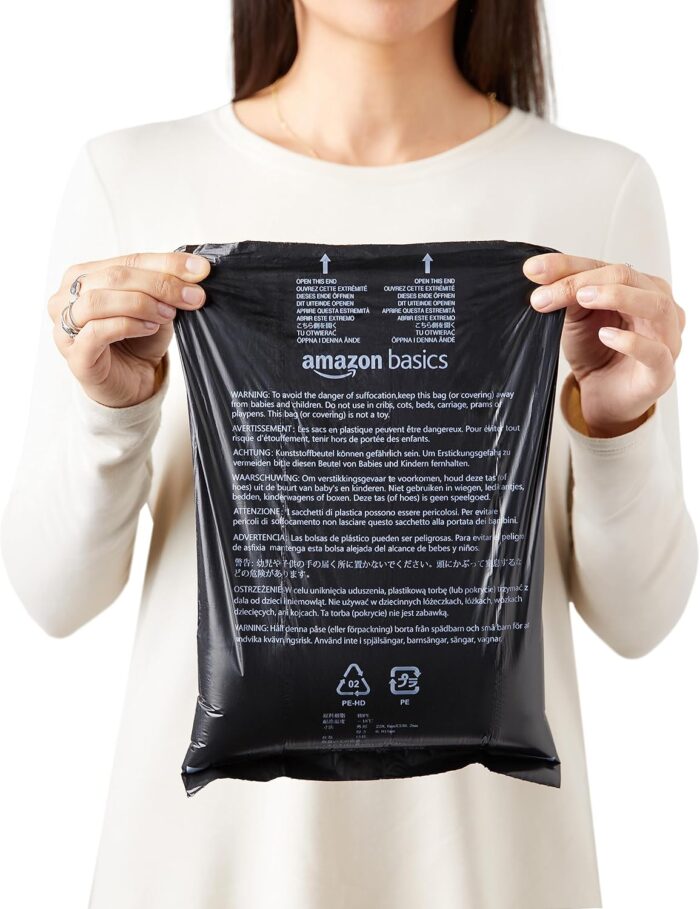 Amazon Basics Dog Poop Bags with Dispenser, 300 Count, Enhanced for Guaranteed Leakproof, Unscented, Includes Leash Clip - Image 3
