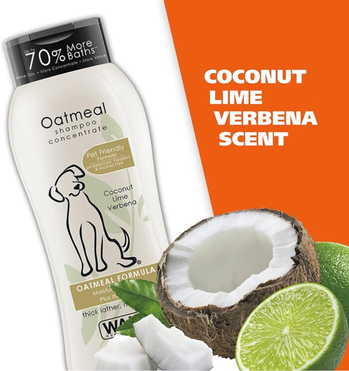 Wahl USA Dry Skin & Itch Relief Pet Shampoo for Dogs – Oatmeal Formula with Coconut Lime Verbena & Pet Friendly Formula, 24 Oz - Model 820004A - Image 6