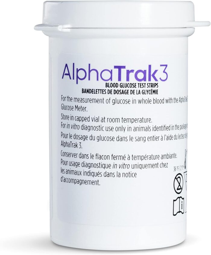 AlphaTrak 3 Test Strips for Use with AT3 Blood Glucose Monitoring System for Cats, Dogs, and Horses, 50 Count - Image 4
