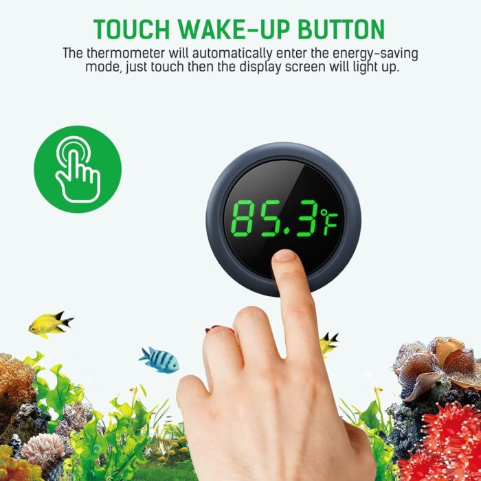 PAIZOO Fish Tank Digital Thermometer Accurate LED Display to ±0.9°F Tank Thermometer Aquarium Temperature Measurement Suitable for Fish, Axolotl, Turtle or Aquatic - Image 5
