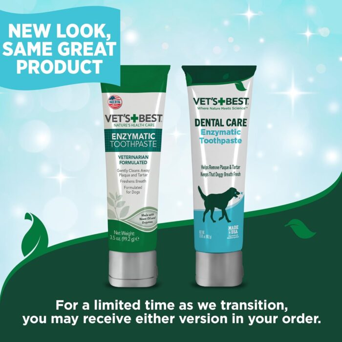 Vet’s Best Enzymatic Dog Toothpaste – Vet Formulated Dental Gel for Teeth Cleaning, Fresh Breath, Tartar Control, Plaque Remover & Oral Hygiene for Dogs, 3.5 oz - Image 9