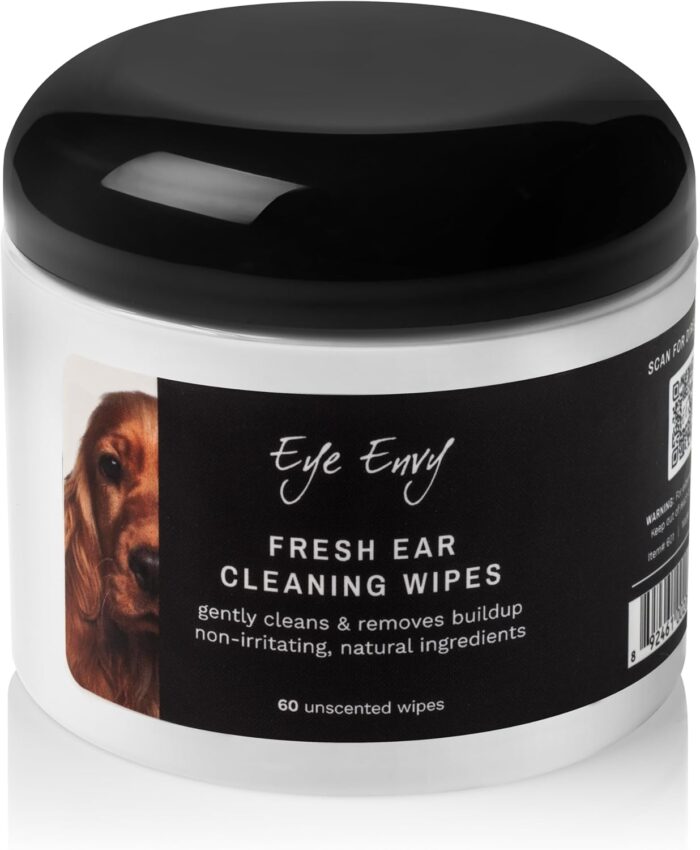 Eye Envy Fresh Ear Cleaning Wipes for Dogs. Made in The USA from Natural Ingredients. Unscented. Prevents Infections. Safe and Non-Irritating. Removes Dirt, Debris, and Wax buildup. 60 Count. - Image 7
