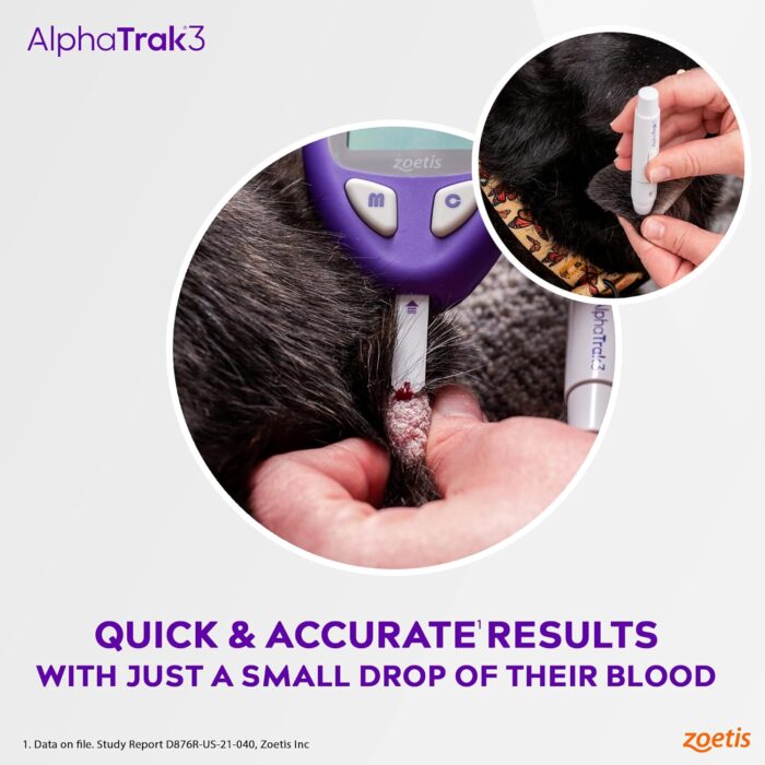 AlphaTrak 3 Test Strips for Use with AT3 Blood Glucose Monitoring System for Cats, Dogs, and Horses, 50 Count - Image 2