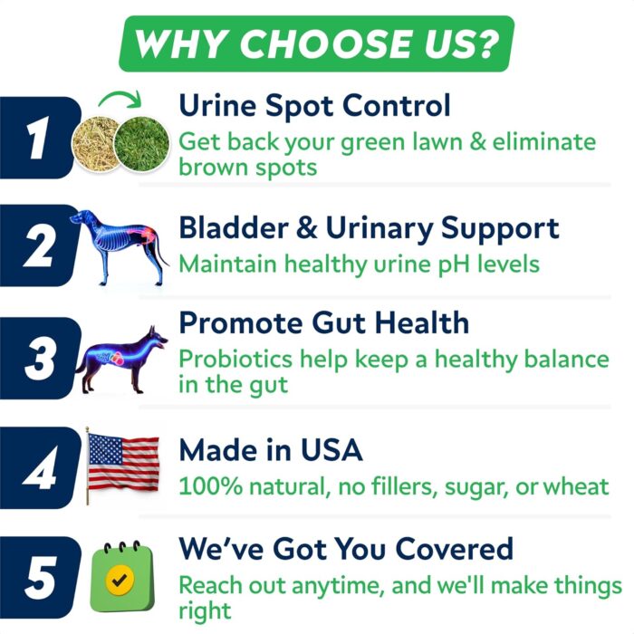 STRELLALAB Dog Pee Grass Helper - Dog Urine Neutralizer for Grass Burn Spots - Grass Treatment for Dog Urine - Dog Pee Lawn Repair Treats with Probiotics - Made in USA - 120 Chews - Image 6