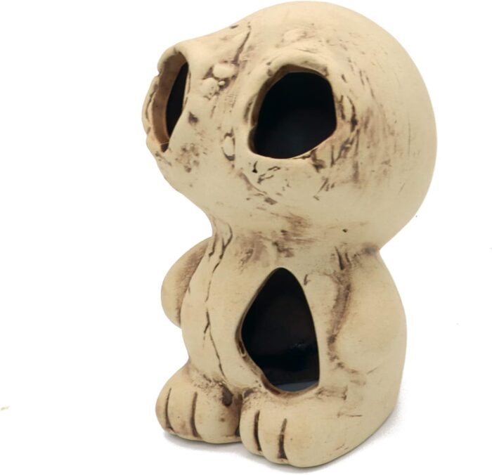 ALEGI Aquarium Ceramic Decoration Mountain, Cave Rock for Cichlids, Betta Fish Tank (Monster) - Image 4