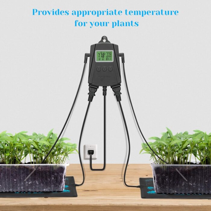 Inkbird WiFi Heat Mat Reptile Thermostat Controller Temperature Controller with 2 Probes and 2 Outlets, IPT-2CH Reptiles Heat Mat Thermostat (Max 250W per Outlet) - Image 4
