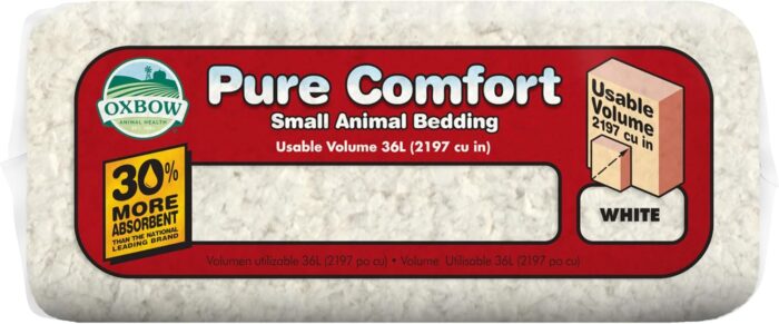 Oxbow Animal Health Pure Comfort Bedding, Rabbit, Hamster, & Guinea Pig Bedding, Bunny Supplies for Litter Box, Pet Safe, 99.9% Dust-Free, White Paper, 72 Liter Bag - Image 8