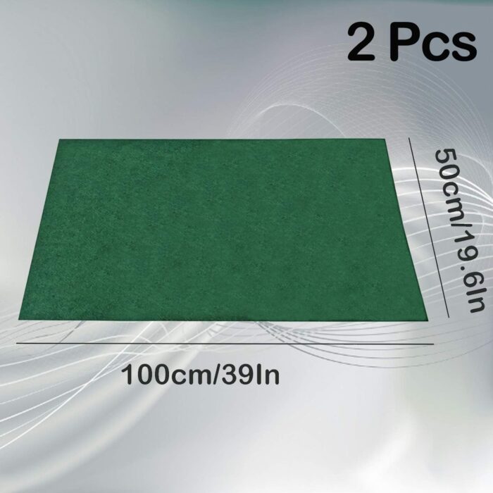 HERCOCCI 2 Pack Reptile Carpet, 39’’ x 20’’ Terrarium Bedding Substrate Liner Reptile Cage Mat Tank Accessories for Bearded Dragon Lizard Tortoise Leopard Gecko Snake (Green) - Image 4