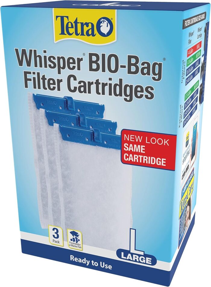 Tetra Whisper Bio-Bag Filter Cartridges For Aquariums - Ready To Use BLUE, Large, 3 Count (Pack of 1) - Image 3