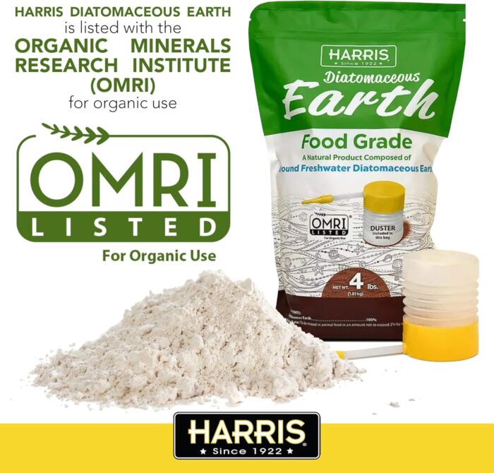 HARRIS Diatomaceous Earth Food Grade, 4lb with Powder Duster Included in The Bag - Image 4