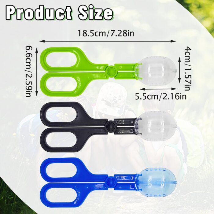 ZLY 3 Pack Reptile Feeding Clamp,Reptile Poop Scoop Reptile Feeding and Cleaning Tool,Plastic Reptile Feeding Clamp for Tortoise Lizard Frog Spider and Other Small Animals - Image 6
