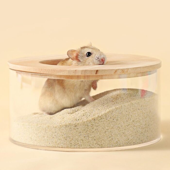 DR.DUDU Hamster Bath Sand, 2.8lb Dust Free Desert Sand or Potty Litter Sand for Hamster Chinchillas Gerbil Syrian Mice Small Animals (Beige) - Image 7