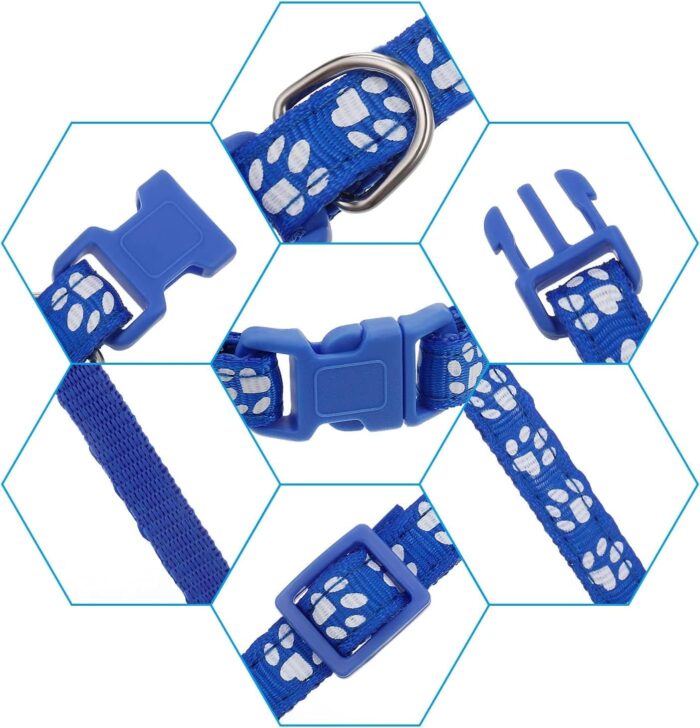 12 Pack Puppy Collars for Litter, Adjustable Puppy ID Collars Soft Nylon Whelping Collars for Newborn Litter Pets - Image 3