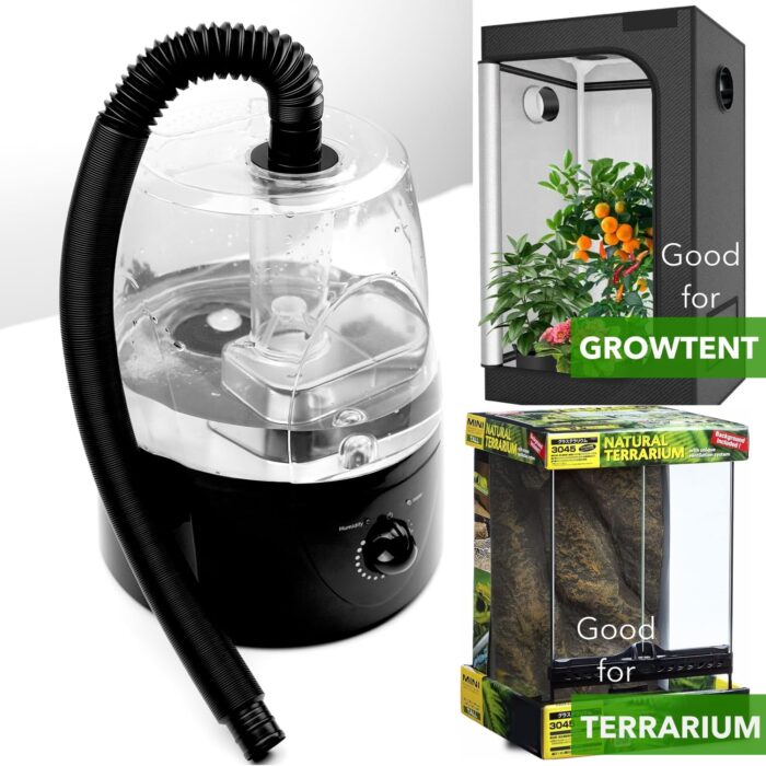 Reptile Fogger, Terrarium Humidifier, Plant Humidifier, Fog Machine Mister for Reptiles and Plants Vivarium, 3.5L Large Capacity, Ideal for Reptiles/Amphibians/Grow Room/Grow Tent Humidifiers - Image 4