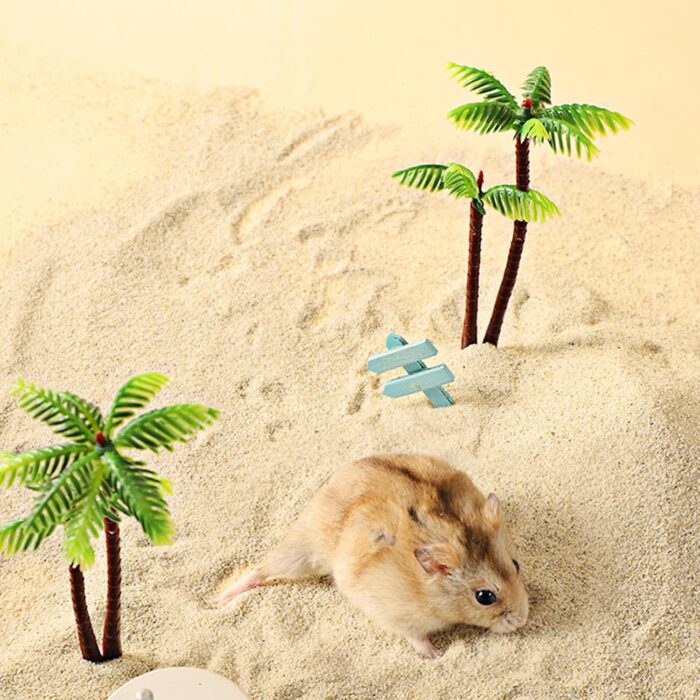 DR.DUDU Hamster Bath Sand, 2.8lb Dust Free Desert Sand or Potty Litter Sand for Hamster Chinchillas Gerbil Syrian Mice Small Animals (Beige) - Image 5